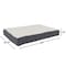 Pet Adobe Pet Adobe Memory Orthopedic Foam Dog Bed- Sherpa Top and Removable Cover- 30x20.5x4, Gray 390553APC - alternate 3
